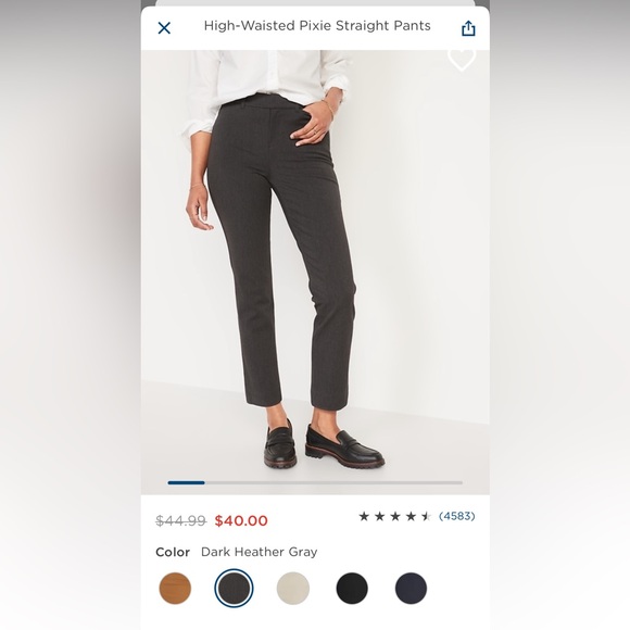 Old Navy high rise Pixie cropped pants - Picture 7 of 10